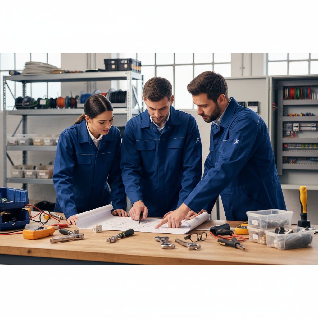 Fulojo electrical installation team